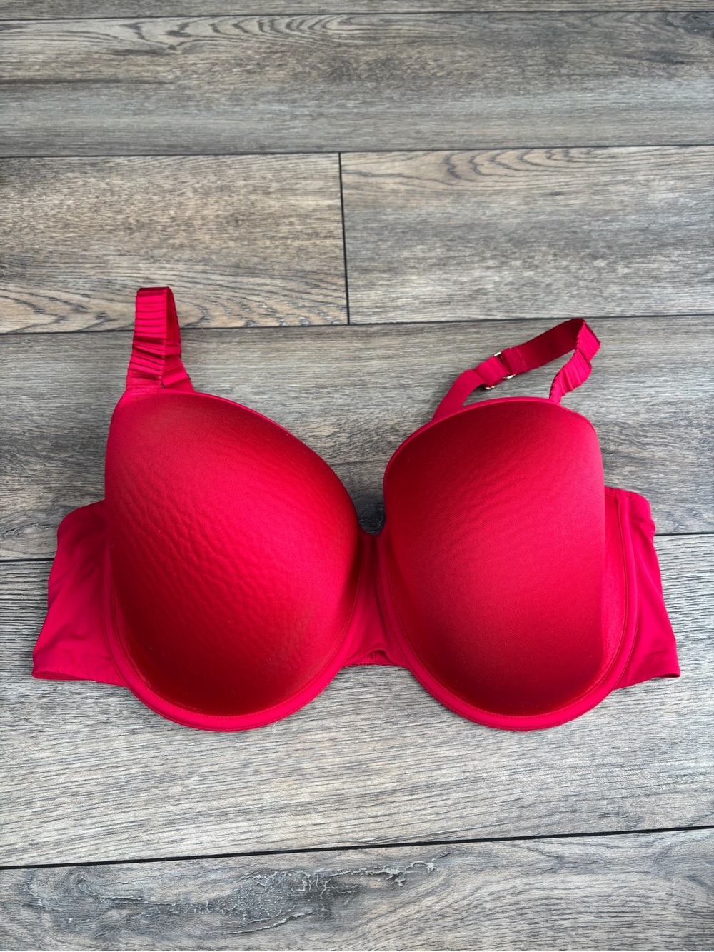 ThirdLove 24/7 Classic T Shirt Bra Underwire Red Plus Size 42E (42DD)